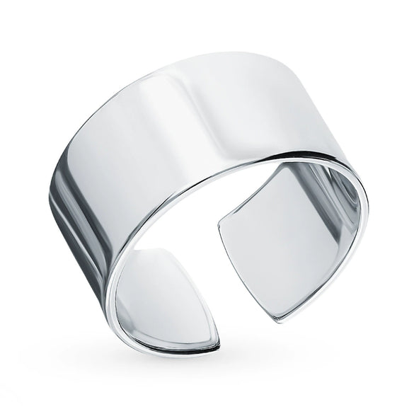 Wholesale Ring 925 Sterling Silver Round Geometric Electroplated Fashion Simple Adjustable
