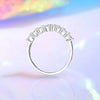 Wholesale Ring 925 Sterling Silver Vshaped Geometric Zircon Moissanite Diamond Simple For Women