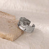 Wholesale Ring Titanium Steel And Stainless Steel Geometric Style 18K Gold Plated