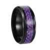 Wholesale Ring Titanium Steel Carbon Fiber Geometric Style Electroplating Unisex