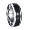 Wholesale Ring Titanium Steel Carbon Fiber Geometric Style Electroplating Unisex
