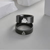Wholesale Ring Titanium Steel Geometric Celtic Knot Viking Rune Laser Marking Unisex