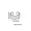 Wholesale Ring Titanium Steel Geometric Hollow Heart Flower Leaves Letters Numbers Text Electroplated Unisex Opening