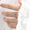 Wholesale Ring 316L Stainless Steel Geometric Inlaid Zircon Simple Women's