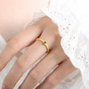 Wholesale Ring 316L Stainless Steel Geometric Inlaid Zircon Simple Women's