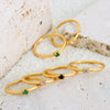 Wholesale Ring 316L Stainless Steel Geometric Inlaid Zircon Simple Women's
