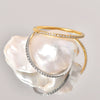 Wholesale Ring Titanium Steel Geometric Pattern Electroplated