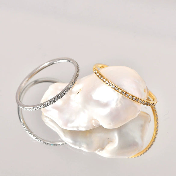 Wholesale Ring Titanium Steel Geometric Pattern Electroplated