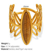 Wholesale Ring 316L Stainless Steel Geometric Retro Bohemian Style Electroplating For Women