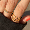 Wholesale Ring Titanium Steel Geometric Style Electroplated Jewelry For Women