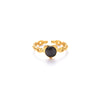 Wholesale Ring Titanium Steel Geometric U Shape Electroplating Love Design Light Luxury Opening