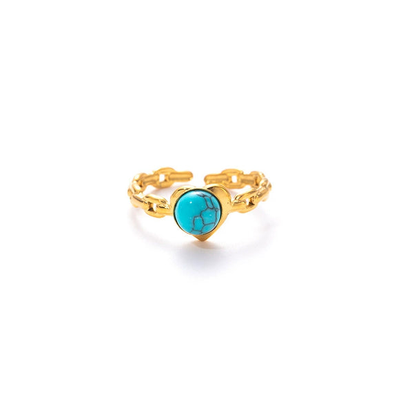 Wholesale Ring Titanium Steel Geometric U Shape Electroplating Love Design Light Luxury Opening