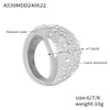 Wholesale Ring 316L Stainless Steel Gold Plated Geometric Design