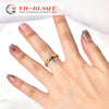 Wholesale Ring Titanium Steel Gold Plated Rainbow Diamond Stacked Animal Zodiac Geometric U Shaped Cartoon Character Design For Women