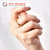 Wholesale Ring Titanium Steel Gold Plated Rainbow Diamond Stacked Animal Zodiac Geometric U Shaped Cartoon Character Design For Women