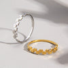 Wholesale Ring Titanium Steel Heart Shaped Electroplated For Women
