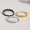 Wholesale Ring Titanium Steel Heart Shaped Electroplated For Women