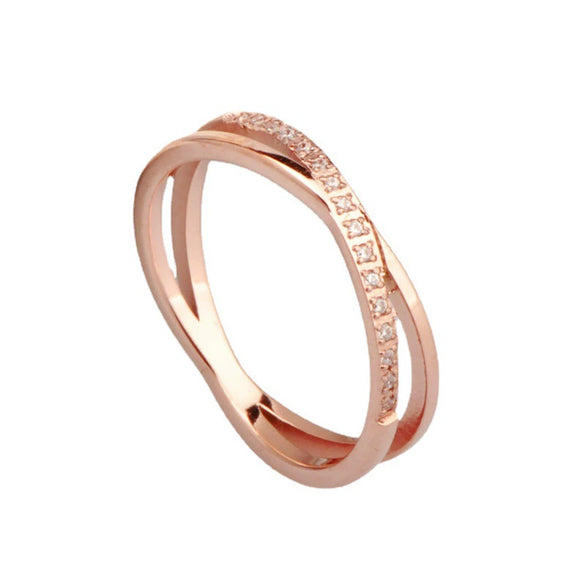 Wholesale Ring Titanium Steel 18K Rose Gold Plated The Crown Pattern For Women