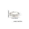 Wholesale Ring Titanium Steel Multi Layer Geometric Disc Electroplated With Letters Numbers Text