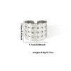 Wholesale Ring Titanium Steel Multi Layer Geometric Disc Electroplated With Letters Numbers Text