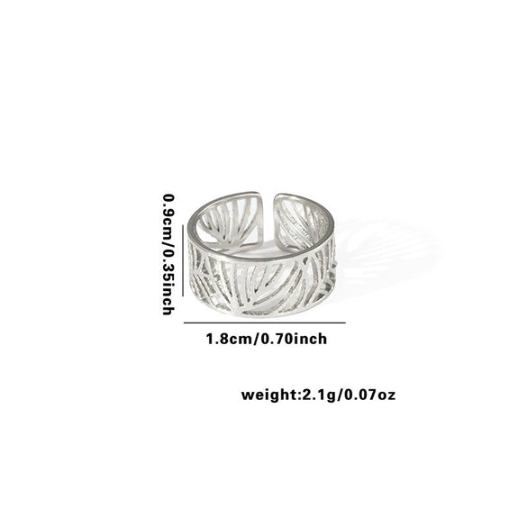 Wholesale Ring Titanium Steel Multi Layer Geometric Disc Electroplated With Letters Numbers Text