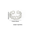 Wholesale Ring Titanium Steel Multi Layer Geometric Disc Electroplated With Letters Numbers Text