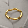 Wholesale Ring Titanium Steel Plated Gold Geometric Style Women's