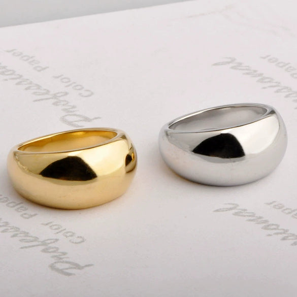 Wholesale Ring Titanium Steel Ushaped Electroplating Retro Exaggerated Style For Female