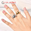 Wholesale Ring Titanium Steel Ushaped Electroplating Retro Exaggerated Style For Female