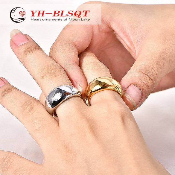 Wholesale Ring Titanium Steel Ushaped Electroplating Retro Exaggerated Style For Female