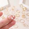Wholesale Ring Zinc Alloy Geometric Old Style Women's Multijoint Love Ring Set