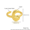 Wholesale Rings Copper Electroplated With English Letters Trendy Unisex Open Rings