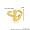 Wholesale Rings Copper Electroplated With English Letters Trendy Unisex Open Rings
