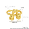 Wholesale Rings Copper Electroplated With English Letters Trendy Unisex Open Rings