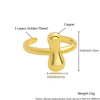 Wholesale Rings Copper Electroplated With English Letters Trendy Unisex Open Rings
