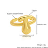 Wholesale Rings Copper Electroplated With English Letters Trendy Unisex Open Rings