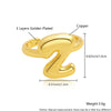Wholesale Rings Copper Electroplated With English Letters Trendy Unisex Open Rings