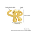 Wholesale Rings Copper Electroplated With English Letters Trendy Unisex Open Rings