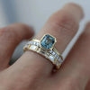 Wholesale Rings Copper Geometric Inlaid Zircon Elegant Couple Style