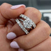 Wholesale Rings Copper Geometric Inlaid Zircon Women's Couple Style