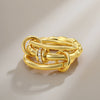 Wholesale Rings Copper Geometric Style Three Rings Electroplated Unisex