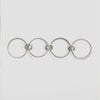 Wholesale Rings Copper Geometric Style Three Rings Electroplated Unisex