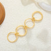 Wholesale Rings Copper Geometric Style Three Rings Electroplated Unisex