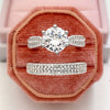 Wholesale Rings Copper Geometric Style Zircon For Couples