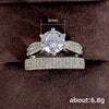 Wholesale Rings Copper Geometric Style Zircon For Couples