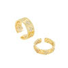 Wholesale Rings Copper Inlaid With Zircon Geometric Personality Couple Style