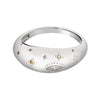 Wholesale Rings Copper Microinlaid Zircon Star And Moon Design Unisex Electroplated Jewelry