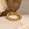 Wholesale Rings French Retro Style Stainless Steel Geometric Electroplating For Women And Men