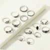 Wholesale Rings Retro Style Alloy With Elephant Leaves Flowers Pattern Electroplated For Women