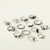 Wholesale Rings Retro Style Alloy With Elephant Leaves Flowers Pattern Electroplated For Women